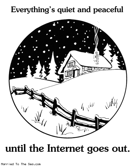 Married To The Sea comic: winter is cool for a while * Text: