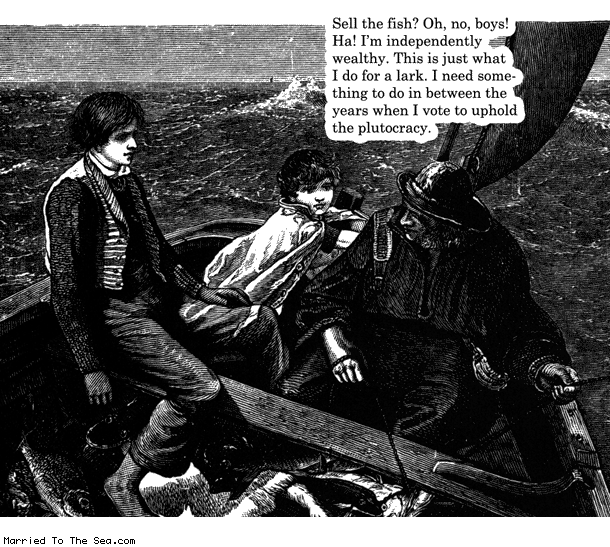 Married To The Sea comic: sell the fish * Text: