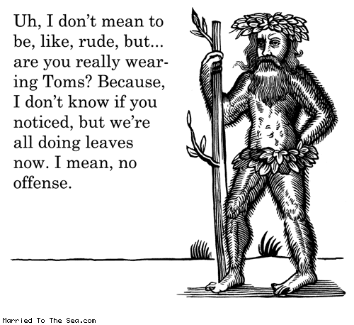 Married To The Sea comic: trends in fashion * Text: