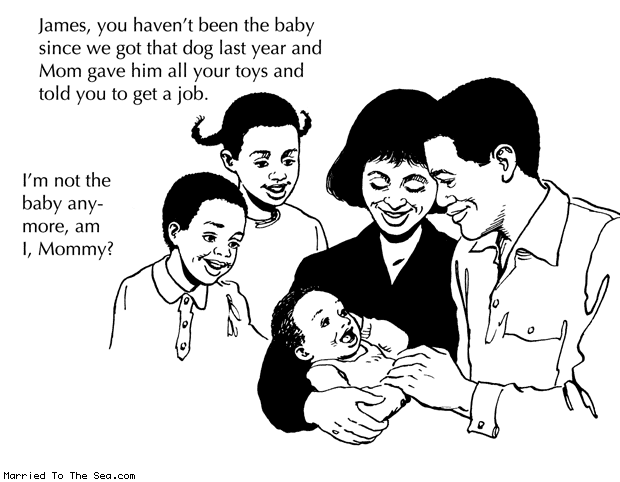Married To The Sea comic: not the baby anymore * Text: