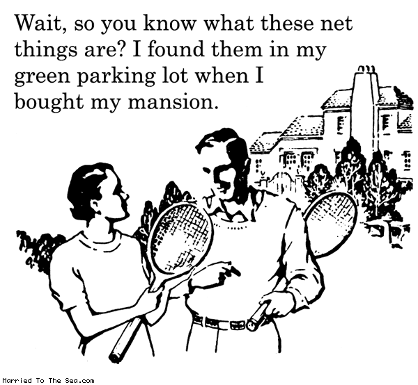 Married To The Sea comic: these net things * Text: