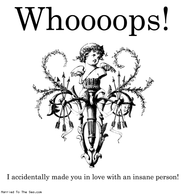 Married To The Sea comic: cupid whoops * Text: