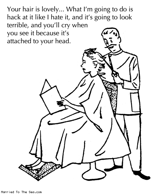Married To The Sea comic: your hair is lovely * Text: