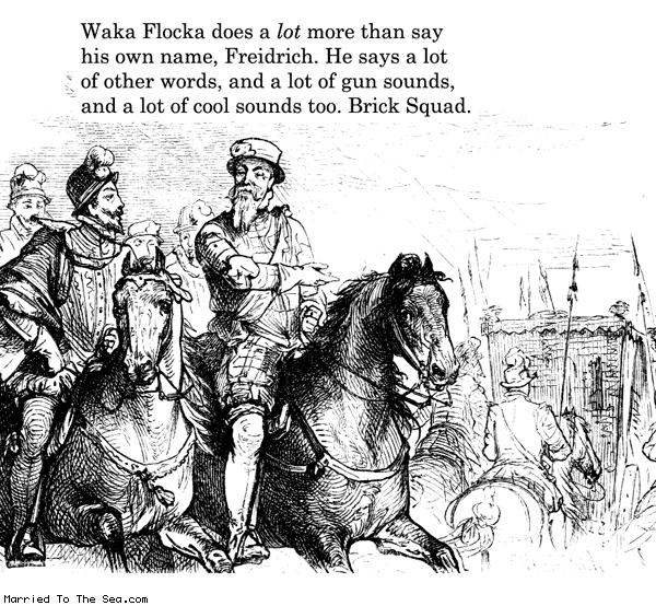 Married To The Sea comic: brick squad * Text: