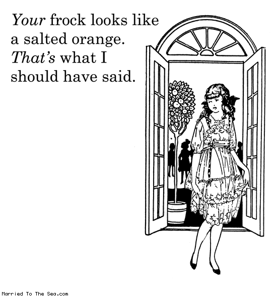 Married To The Sea comic: should have said * Text: