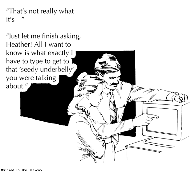 Married To The Sea comic: computer learning * Text: