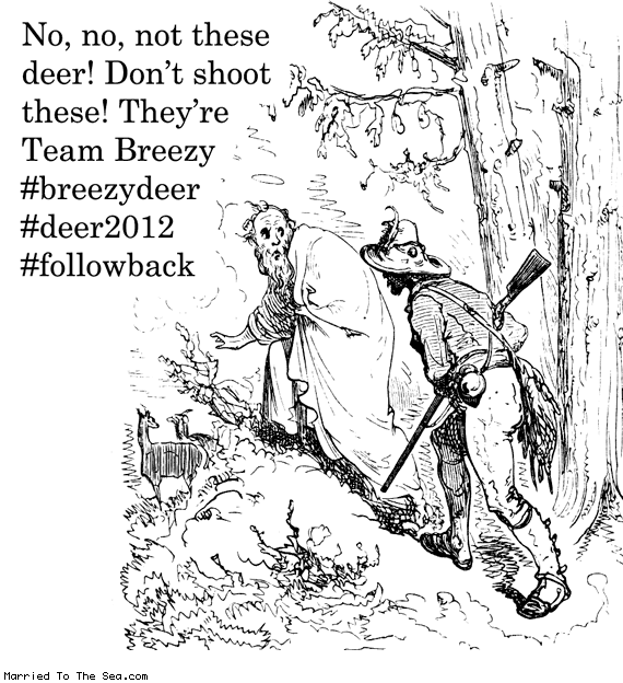 Married To The Sea comic: team breezy deer * Text: