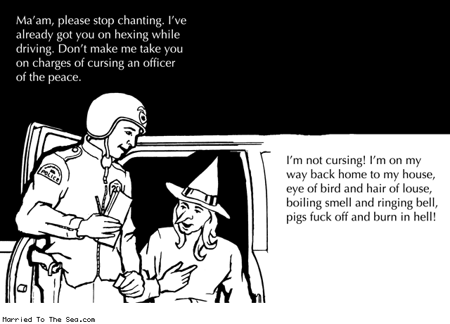 Married To The Sea comic: hexing * Text:
