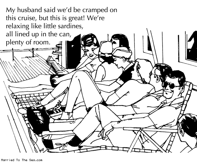 Married To The Sea comic: cramped cruise * Text: