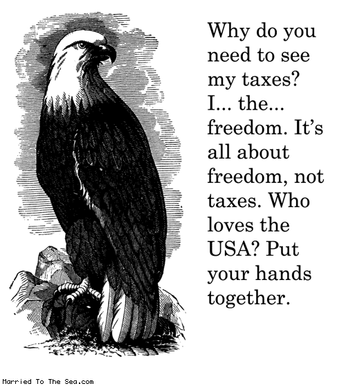 Married To The Sea comic: my taxes * Text: