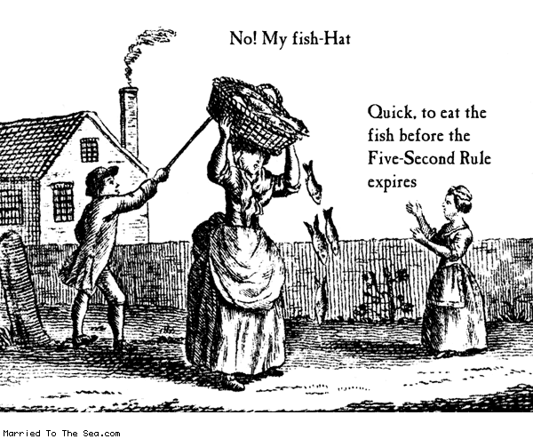 Married To The Sea comic: fish hat * Text: