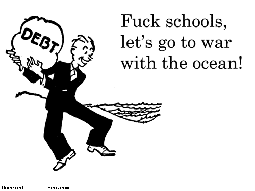 Married To The Sea comic: american debt * Text: