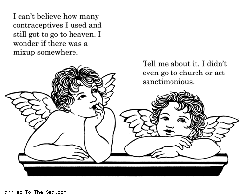 Married To The Sea comic: got to go to heaven * Text: