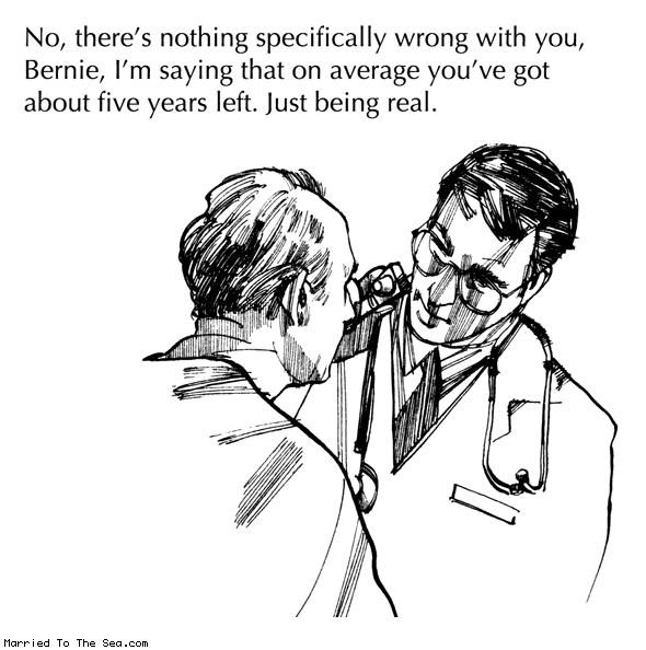 Married To The Sea comic: just being real * Text: