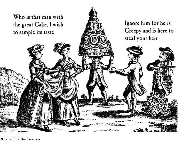 Married To The Sea comic: tale of the giant cake * Text: