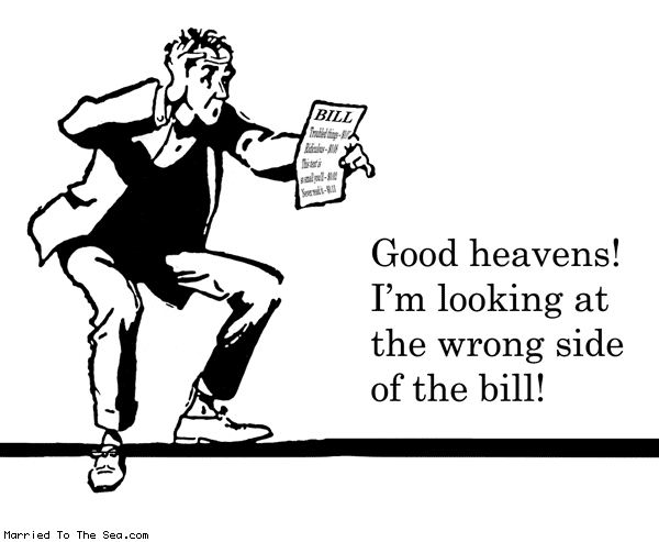 Married To The Sea comic: good heavens bill * Text: