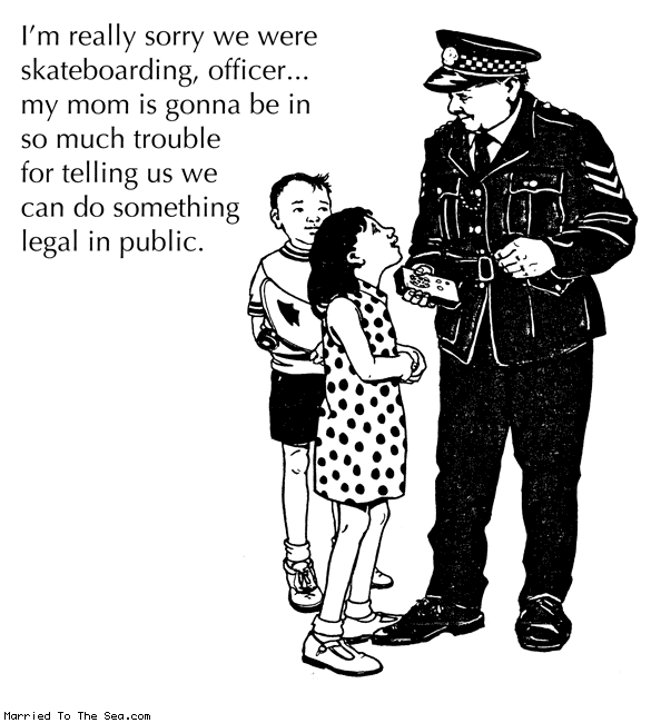skateboarding