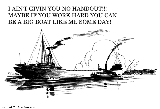 Married To The Sea comic: trickle down nautocracy * Text:
