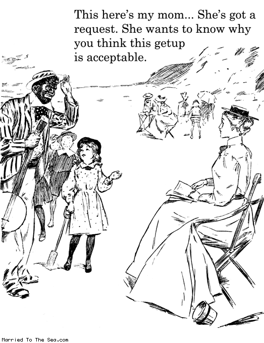 Married To The Sea comic: mom has a request * Text: this heres my mom shes got a request she wants to know why you think this getup is acceptable