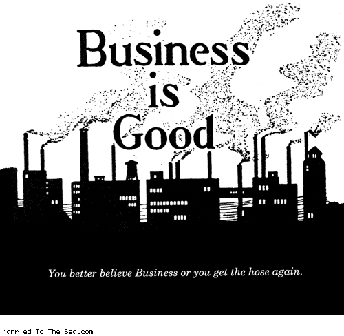 Married To The Sea comic: business is good * Text:
