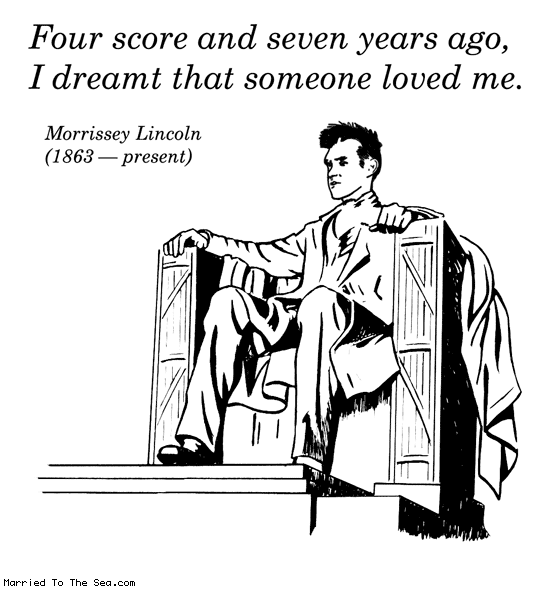 Married To The Sea comic: morrissey memorial * Text: