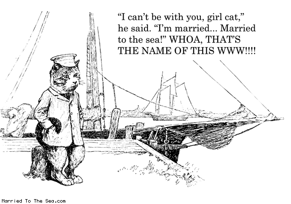 Married To The Sea comic: cant be with you girl cat * Text: